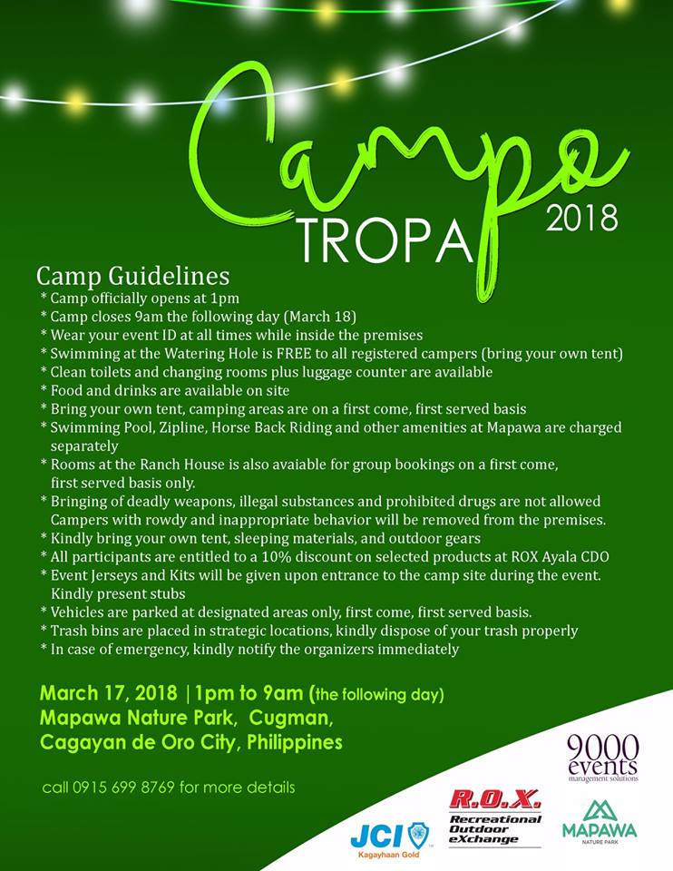 Campo Tropa Guidelines