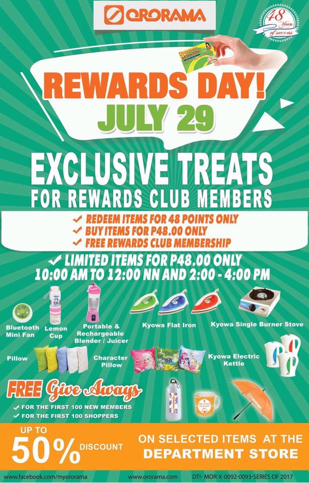 Ororama Rewards Club Members Day